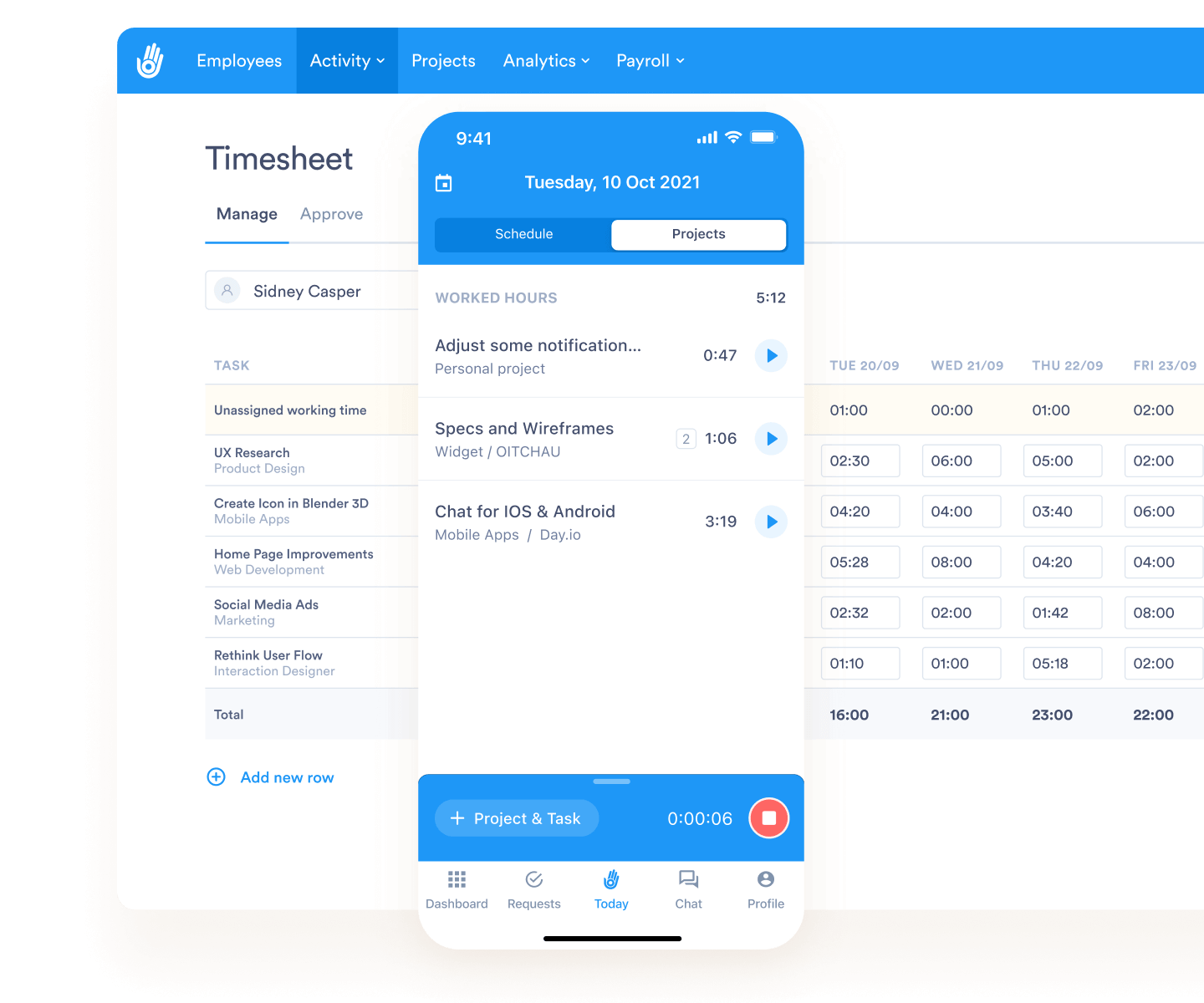 time tracking